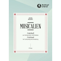 Notizheft zum Komponieren und Notieren Din A6 32 Seiten