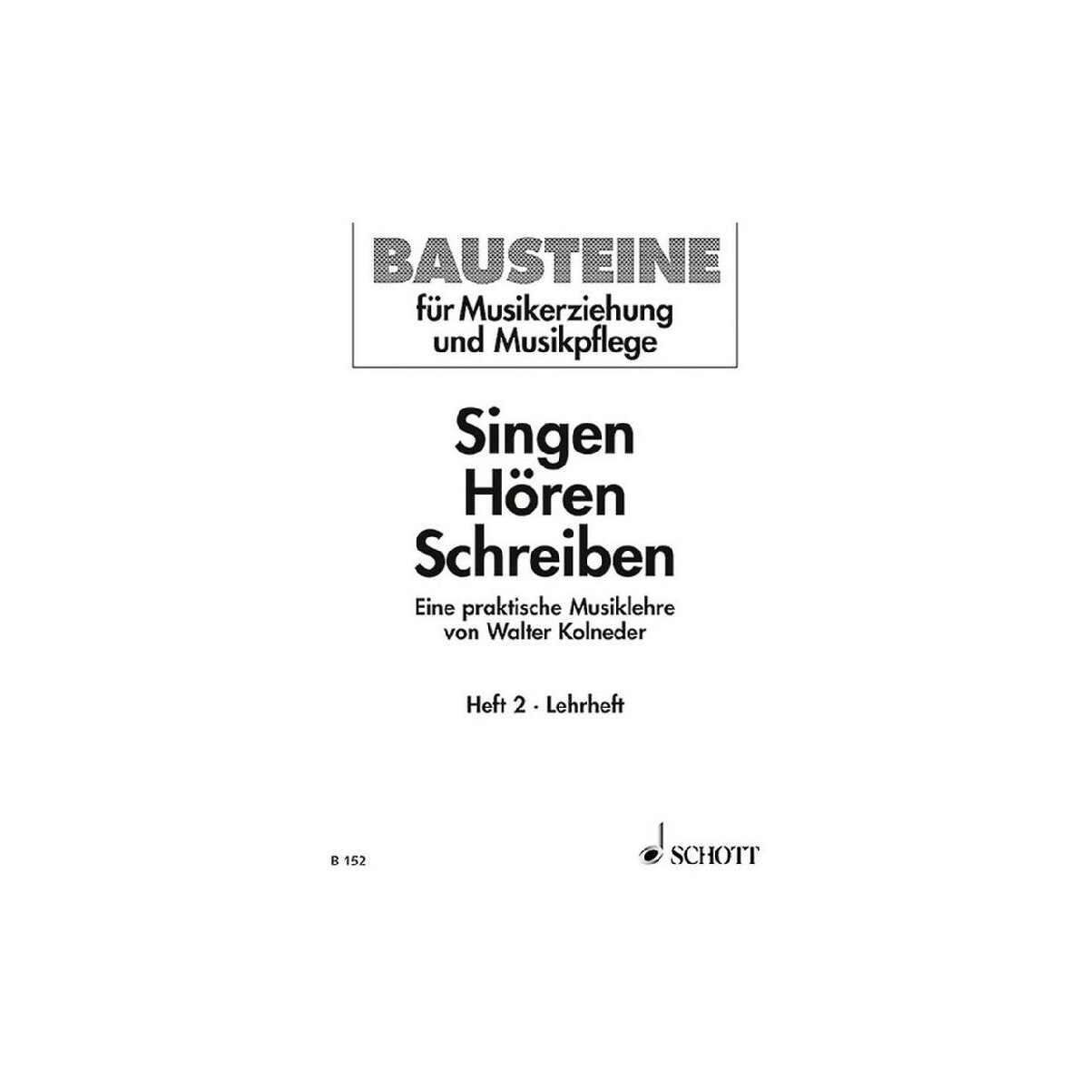 Singen hören schreiben Band 2 box