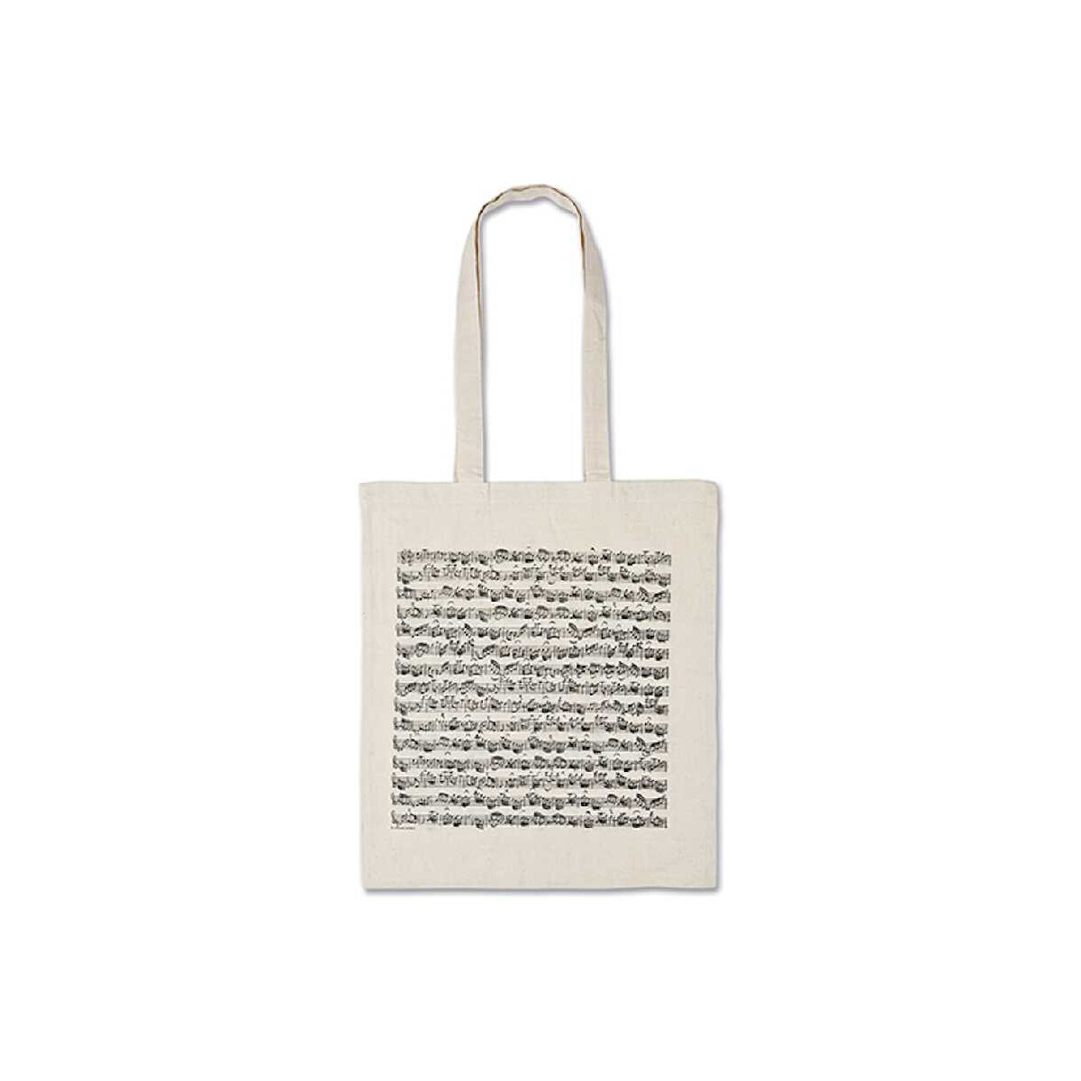 Tragtasche Notenblatt natur 38 x 40 cm