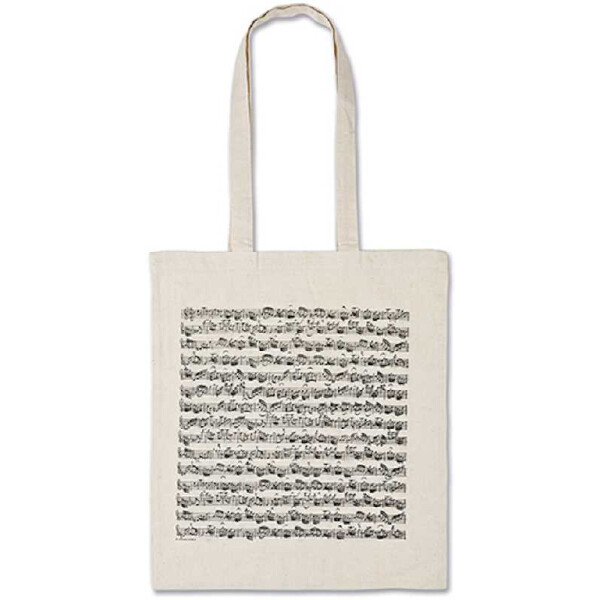 Tragtasche Notenblatt natur 38 x 40 cm