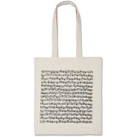 Tragtasche Notenblatt natur 38 x 40 cm