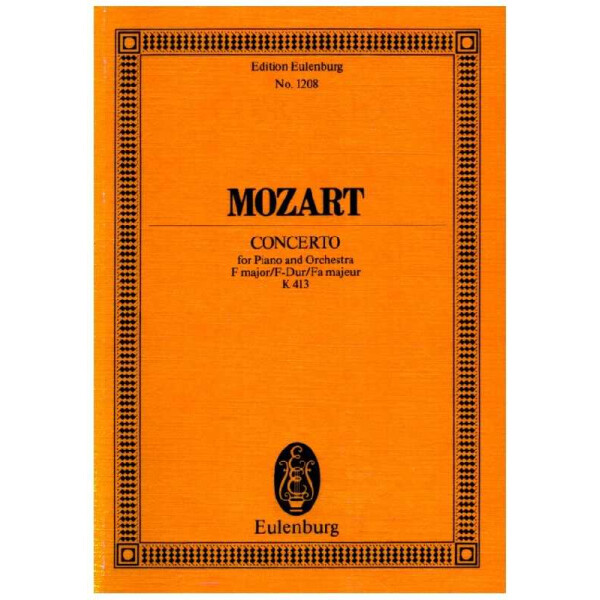 Concerto f major KV413 for piano and
