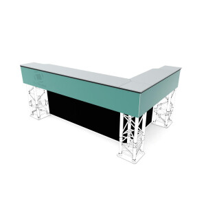 OnTruss Arriba FrontCover Profile Kunststoff 1m sw 2x