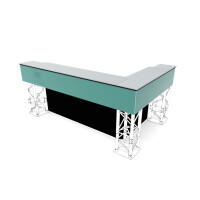 OnTruss Arriba FrontCover Profile Kunststoff 1m sw 2x