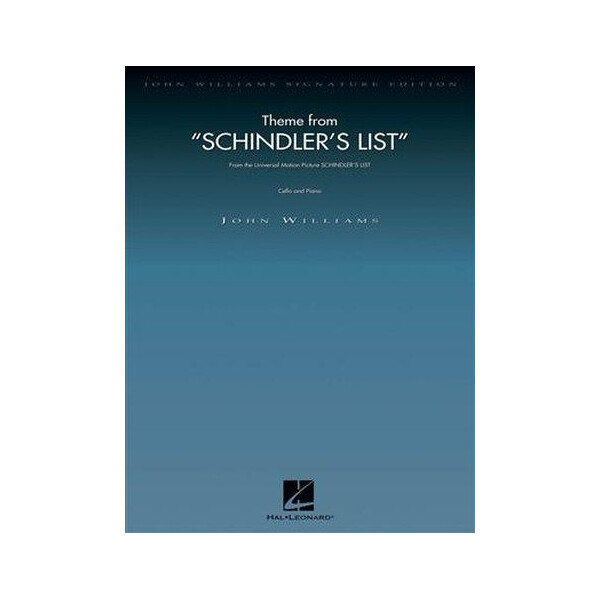 Theme from Schindlers List for cello and orchestra: