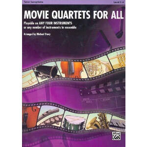 Movie Quartets for all: for 4 instruments