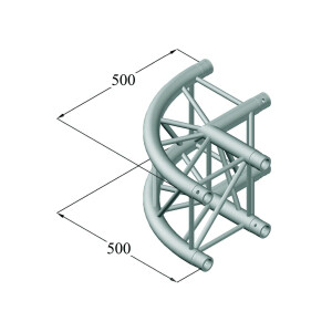 Alutruss Quadlock S6082C-21R 2-Wege-Ecke 90°