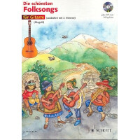 Die schönsten Folksongs (+CD): für 1-2 Gitarren