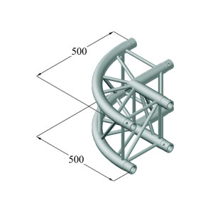 Alutruss Quadlock 6082C-21R 2-Wege-Ecke 90°