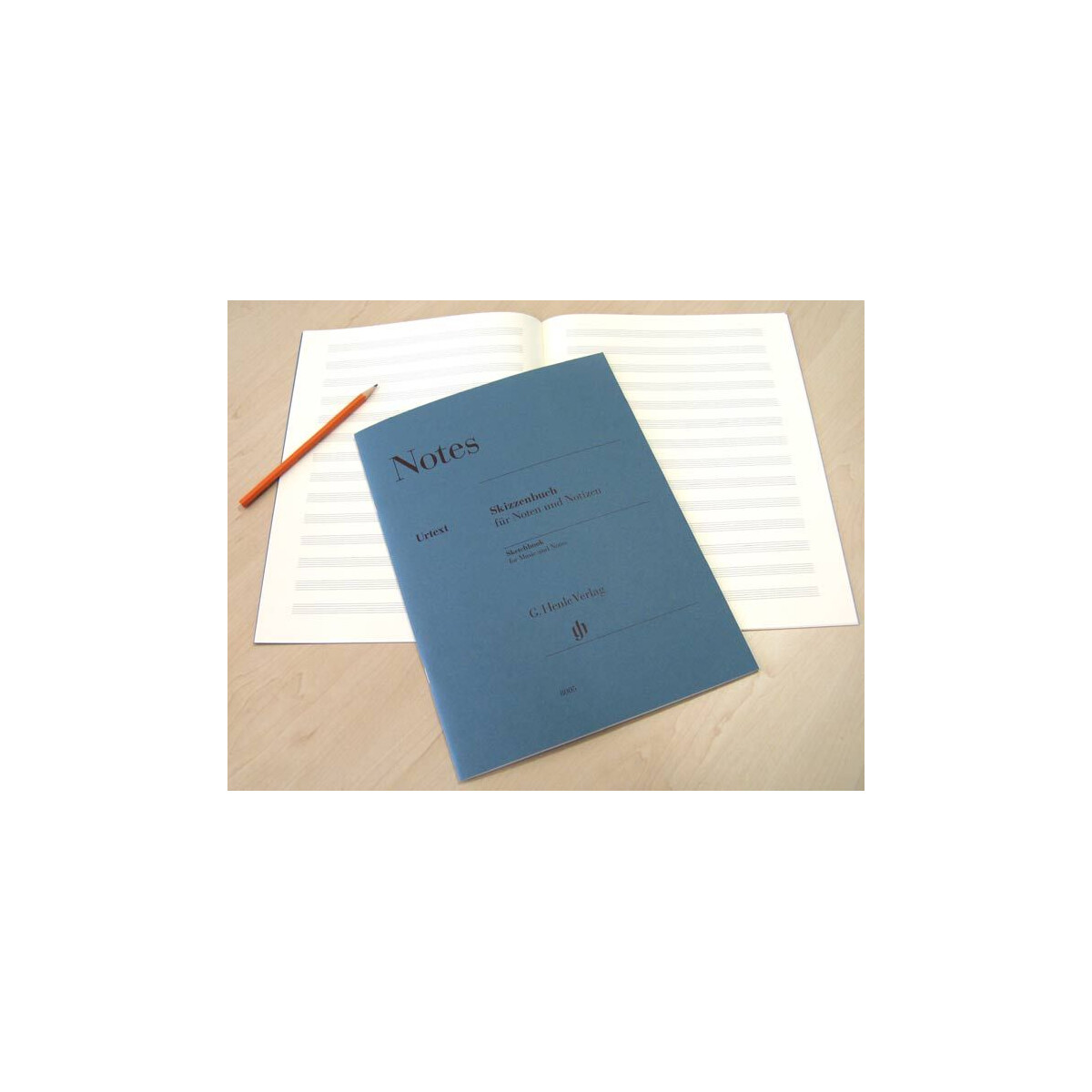 Skizzenbuch f&uuml;r Noten und Notizen