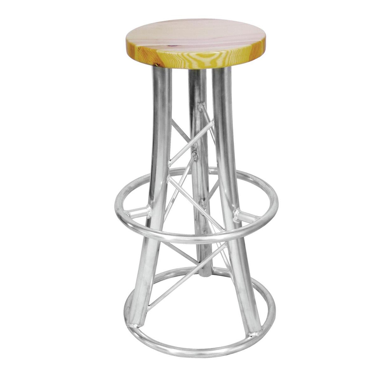 Alutruss bar stool, curved