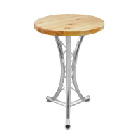 Alutruss bistro table, curved