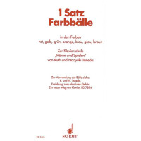 Farbbälle zur Klavierschule