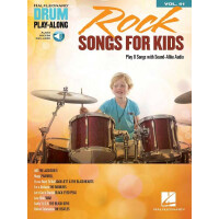 Rock Songs for Kids (+Online Audio Access): drum playalong vol.41