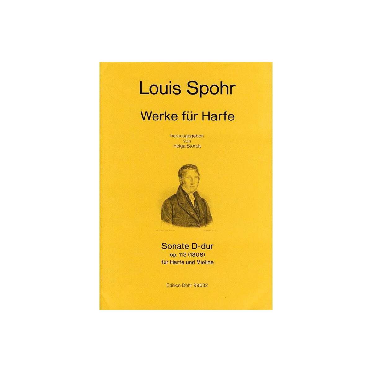 Sonate D-Dur op.113 für Harfe und