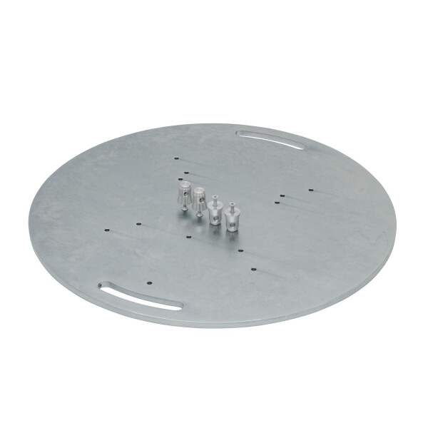 Alutruss steel base plate round type A