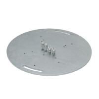 Alutruss steel base plate round type A