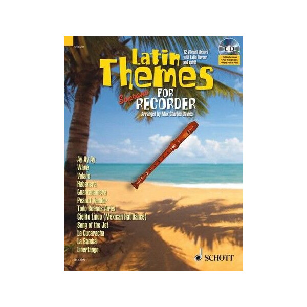 Latin Themes (+CD): für Sopranblockflöte