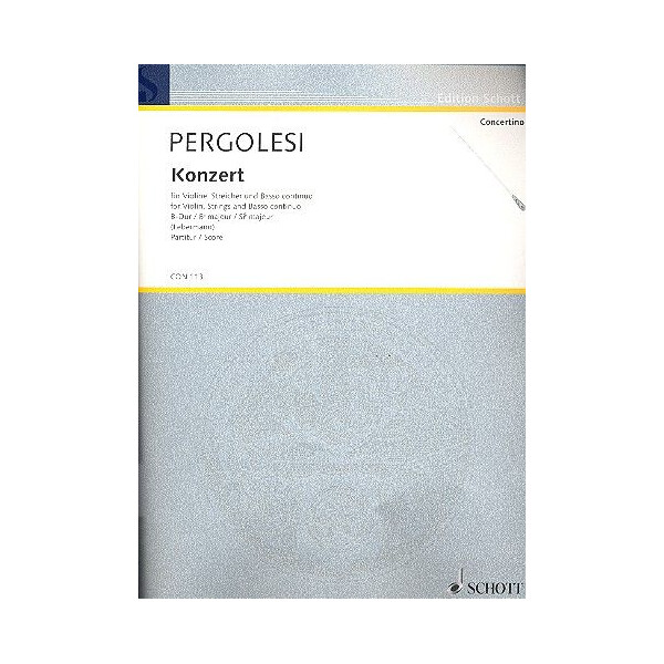 Konzert B-Dur für Violine und