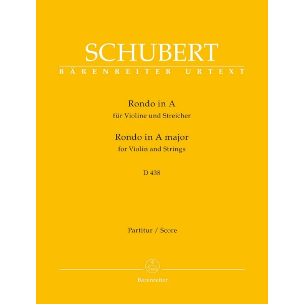 Rondo A-Dur D438 für Violine und Streicher