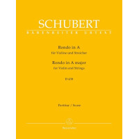 Rondo A-Dur D438 für Violine und Streicher