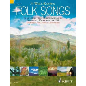34 well-known folk songs:
