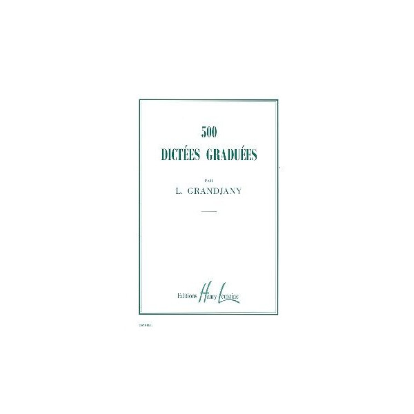 500 dictées graduées