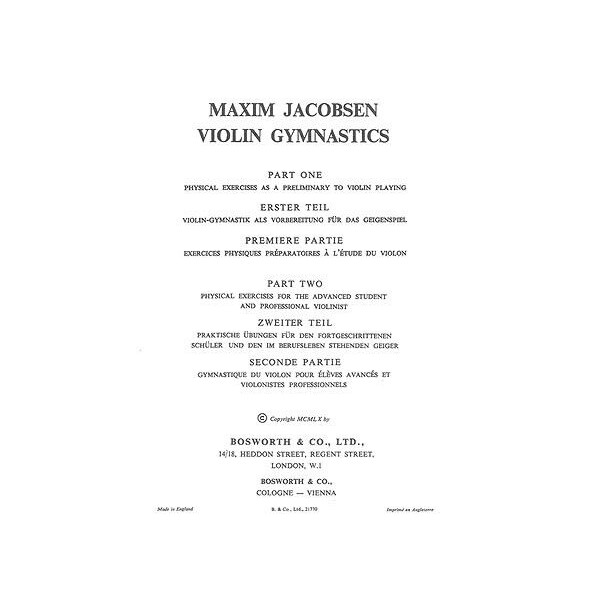 Violin-Gymnastik Praktische