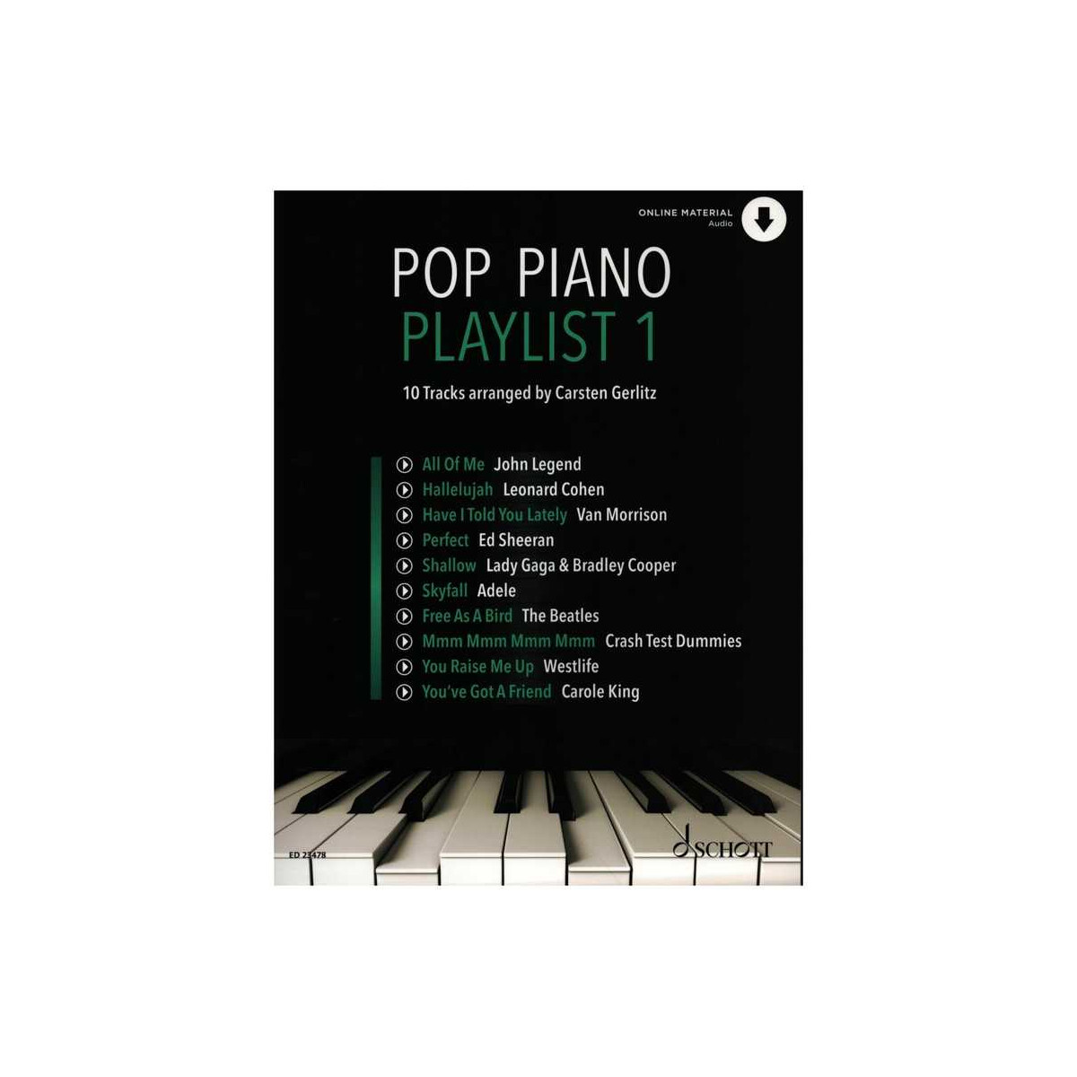 Pop Piano Playlist Band 1 (+Online Audio box