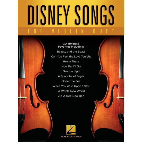Disney Songs for Violin Duet: