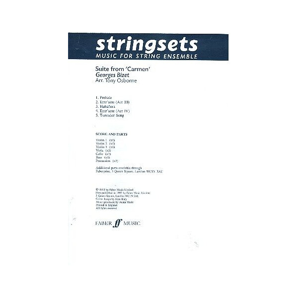 Suite from Carmen for string