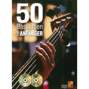 50 Basslinien für Anfänger (+CD +DVD):