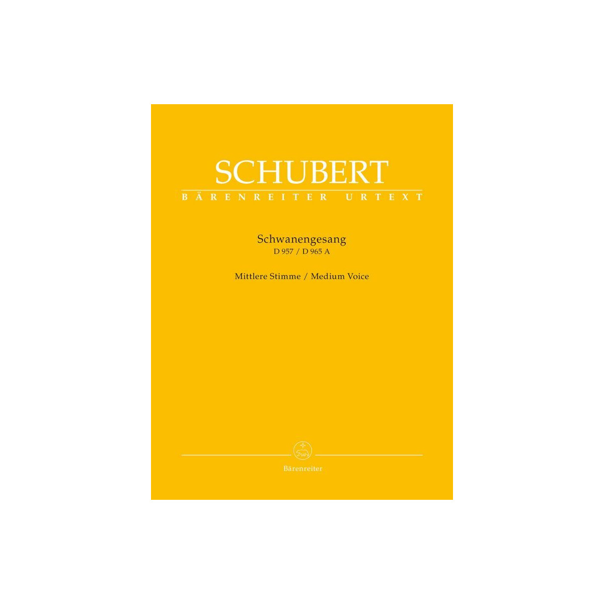 Schwanengesang D957 / D965a für Gesang