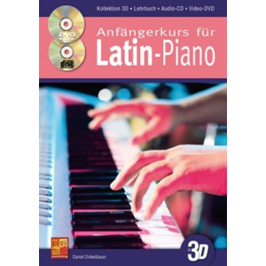 Anfängerkurs für Latin Piano in 3D (+CD +DVD)