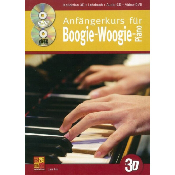Anfängerkurs für Boogie-Woogie-Piano in 3D (+CD +DVD):