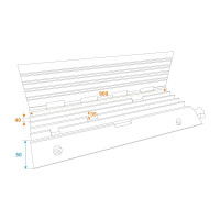 Eurolite Kabelbrücke 5 Kanäle 900x500x50mm