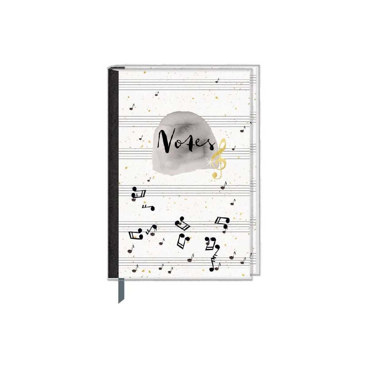 Eintragbuch mit Sammeltasche - Notes (Einband mit Noten)