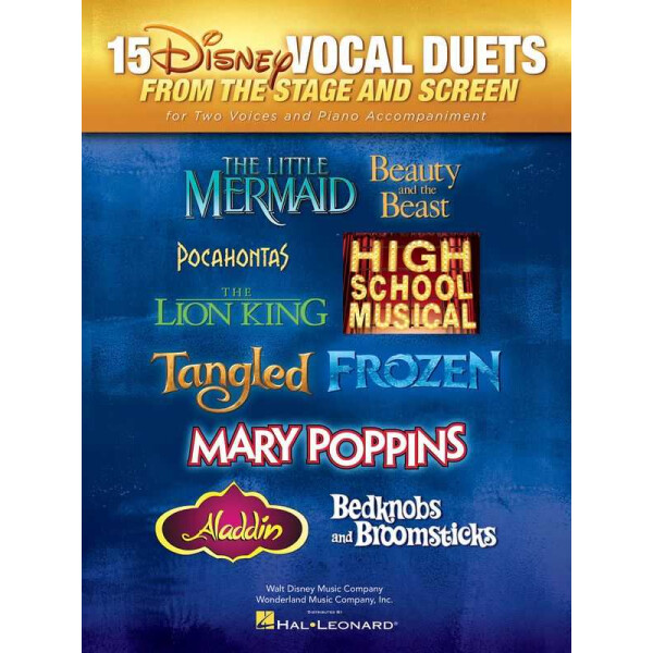 15 Disney Vocal Duets from the Stage and Screen: