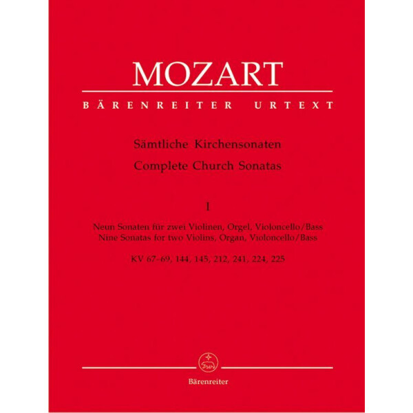 Sämtliche Kirchensonaten Band 1 für