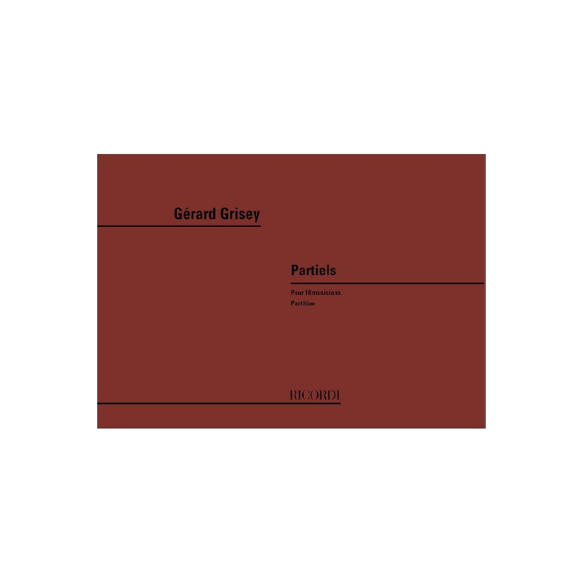 Partiels pour 18 musiciens