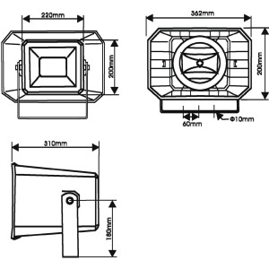 Omnitronic HS-60 Druckkammerlautsprecher