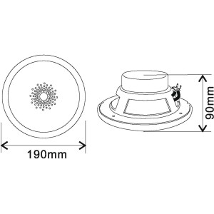 Omnitronic WF-6 Einbaulautsprecher