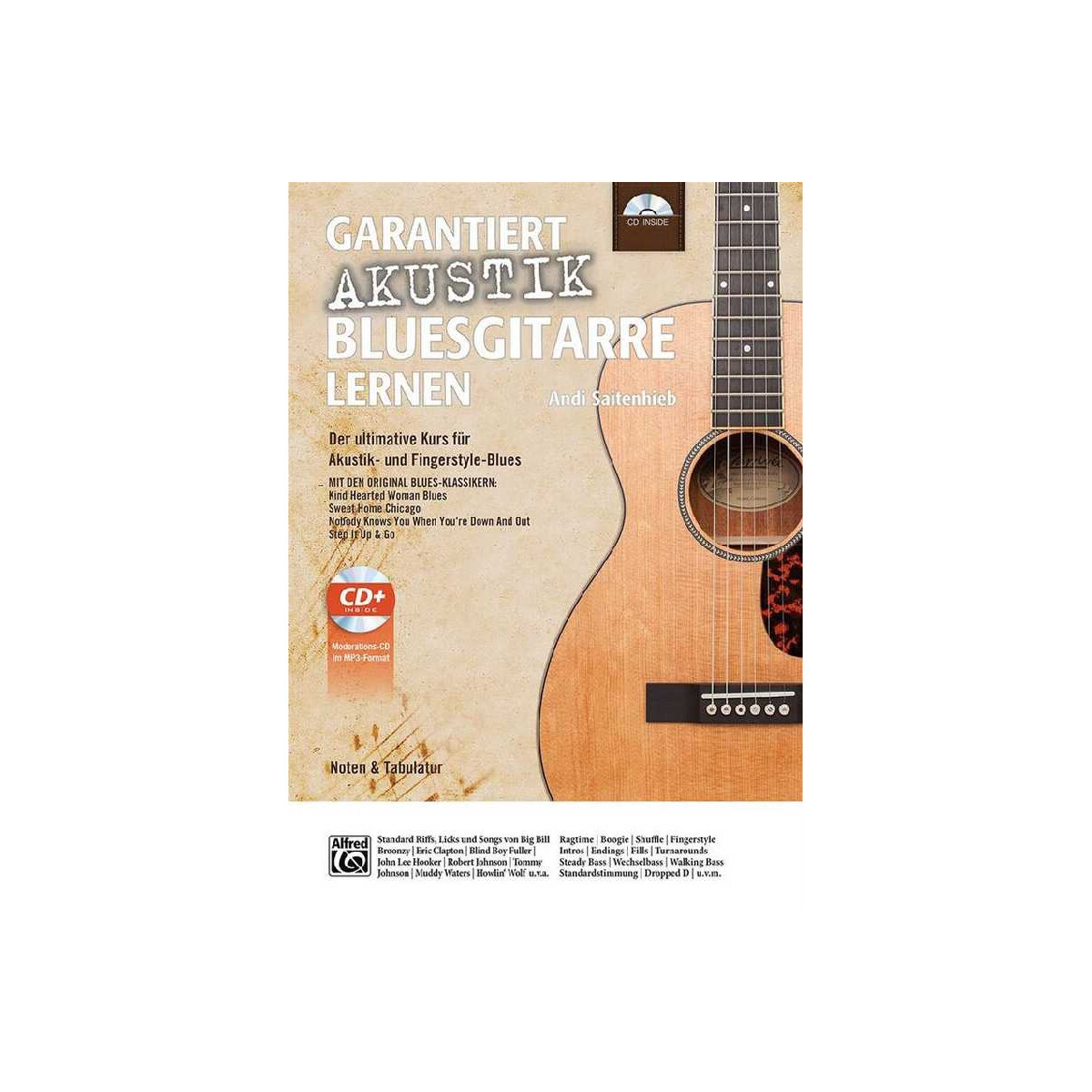 Garantiert Akustik Bluesgitarre lernen ( box