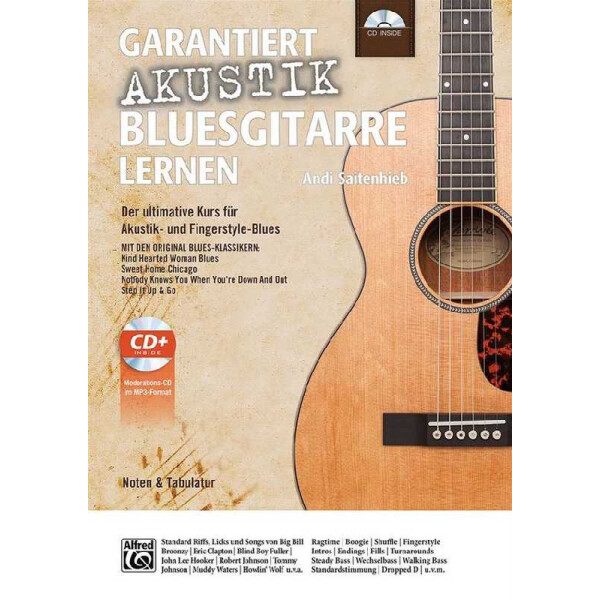 Garantiert Akustik Bluesgitarre lernen (+CD):