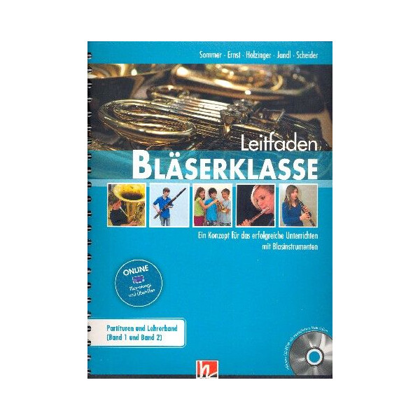 Leitfaden Bläserklasse Band 1 und 2 (+DVD-ROM)