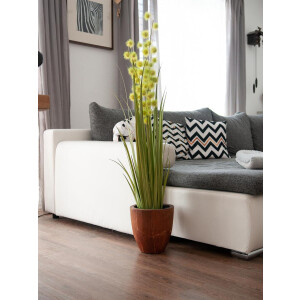 Europalms pompon grass, artificial, 122cm