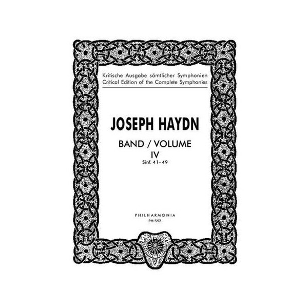 Kritische Ausgabe sämtlicher Sinfonien Band 4 (Nr. 41-49)