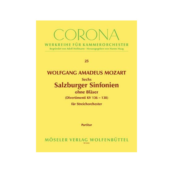 3 Salzburger Sinfonien ohne Bläser