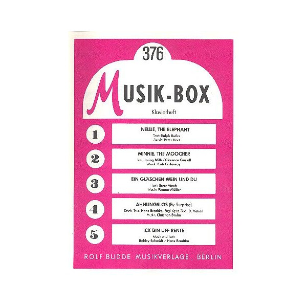 Musik-Box 376: Album für Gesang und
