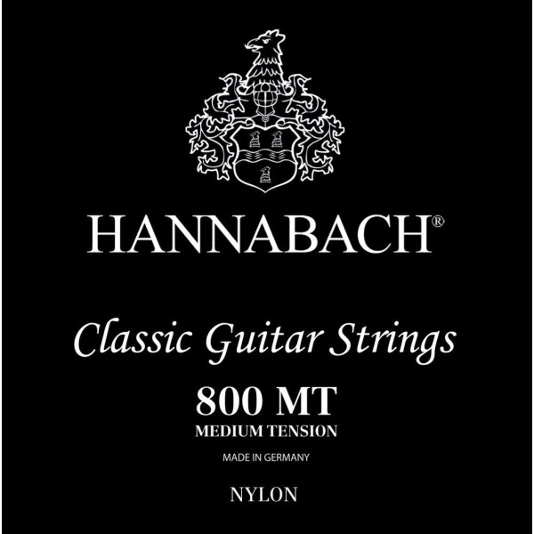 Hannabach Klassikgitarre-Saiten Serie 800 Satz Medium Tension versilbert 800MT